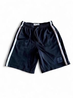 Old Navy Boys Mesh Athletic Shorts Black White Stripes Size M 8